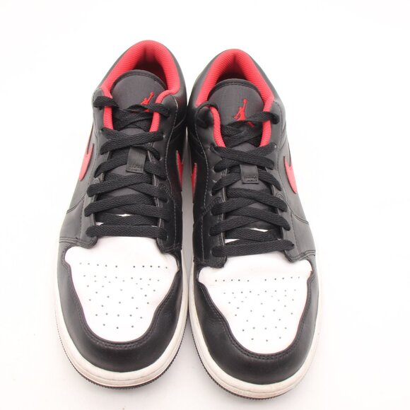 Nike Air Jordan 1 Low Men\'s Size 13 Black Fire Red White Sneakers 553558-063 main image 5